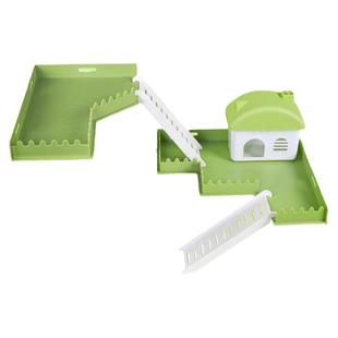 仓鼠笼子二层平台配件内金丝熊造景家玩具套装爬楼梯躲避房子用品