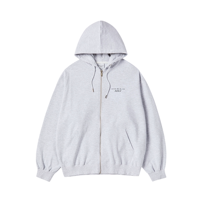 ADLV基础款AC熊Logo拉链连帽卫衣