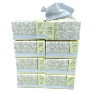 海上绿叶 抽纸 家用实惠装面巾纸餐巾纸卫生纸 原生木浆480张*8包