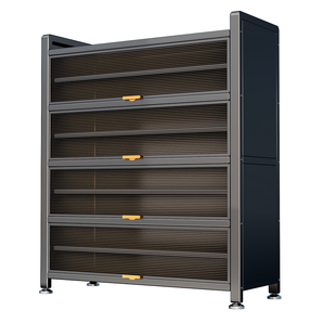 鞋柜钢制家用门口靠墙一体多层收纳柜室内入户大容量落地防尘鞋架