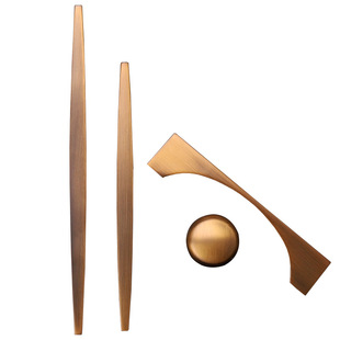 中式把手金色轻奢黄铜拉手柜门现代简约拉手衣柜橱柜抽屉北欧单孔