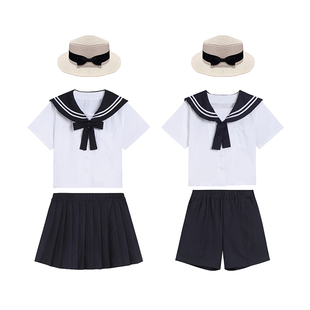儿童海军风男女童班服幼儿园园服演出服摄影服水手套装集体照航海