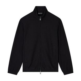 EMPORIO ARMANI/阿玛尼秋冬新款男女情侣款提花拉链卫衣夹克外套