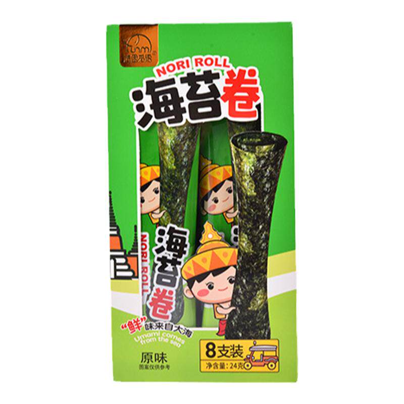 法思觅语酥脆海苔卷海味即食零食休闲紫菜卷海苔碎拌饭零嘴