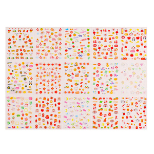 新年儿童指甲贴女孩春节卡通美甲贴纸宝宝过年贴画小孩背胶防水贴