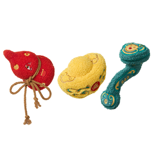 问童子 中国祥瑞系列小偶 毛绒玩偶摆件公仔摆件生日送人礼物