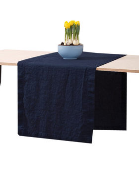 亚麻桌布茶几餐桌垫布饭桌棉麻日式网红布艺桌旗现代简约电脑桌布