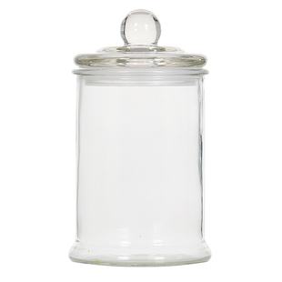 装茶叶的容器家用密封罐透明大容量带盖装中药材展示玻璃瓶子罐子