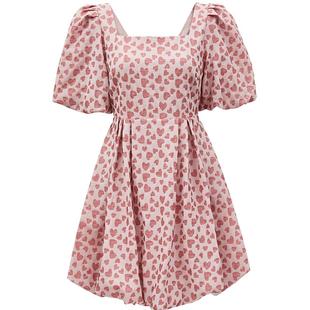 Vero Moda奥莱连衣裙子春夏清仓优雅气质公主袖方领可爱A字减龄女