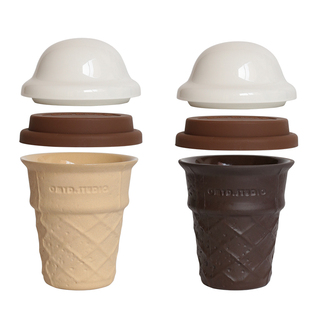 CMYD创意生日礼物甜筒杯子原创咖啡杯陶瓷带盖水杯随手杯生日礼物