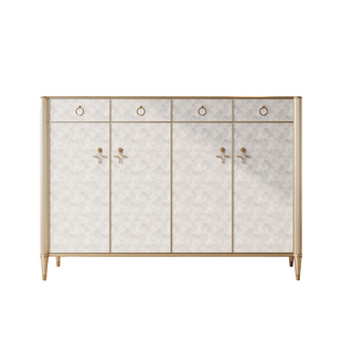 实木轻奢鞋柜家用门口入户玄关靠墙收纳储物鞋架高级简约鞋柜收纳