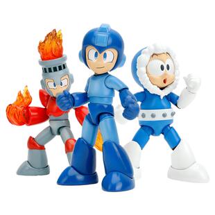 Jada Toys佳达1/12 Mega Man 洛克人 火焰人 冰冻人 可动手办人偶