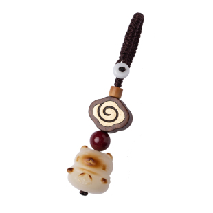 朴房菩提招财猫汽车钥匙扣挂件新款车钥匙挂绳高级精致挂饰吊坠女