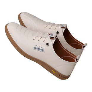 中老年健步鞋男士四季通用透气软底轻质一脚蹬爸爸鞋驾车休闲皮鞋