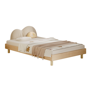 顾家家居地台床蒙氏地板无床头床全实木儿童床男女孩榻榻米床0185