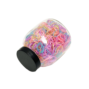 一次性橡皮筋儿童不伤发高弹力橡皮筋小女孩儿扎头发彩色发圈头饰