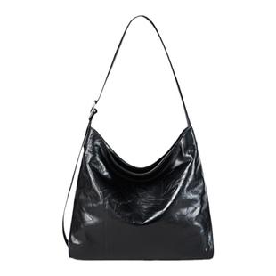 【董洁同款】迪桑娜女包牛皮软包单肩包斜挎包真皮腋下包大hobo包