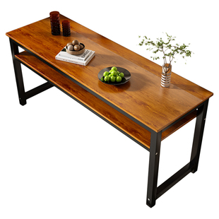 定制双层书桌写字桌学生培训桌电脑桌加高桌子长条桌书法桌美甲桌