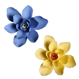 如合 潮州非遗纯手工手捏陶瓷花 腊梅花线香香炉茶具配件香座插香