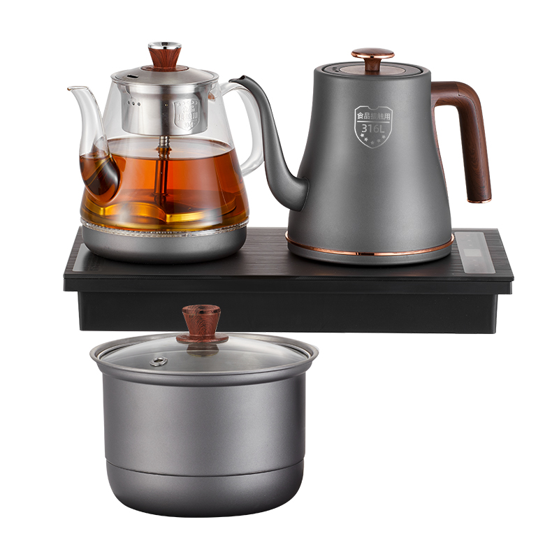 智能全自动上水电热烧水壶喝茶嵌入式茶桌茶盘泡茶具茶台一体专用