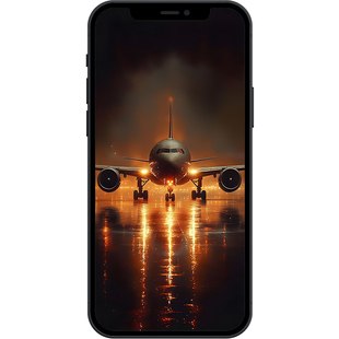 夜航飞机午夜启航8K超清壁纸iphone苹果安卓手机电脑ipad平板壁纸