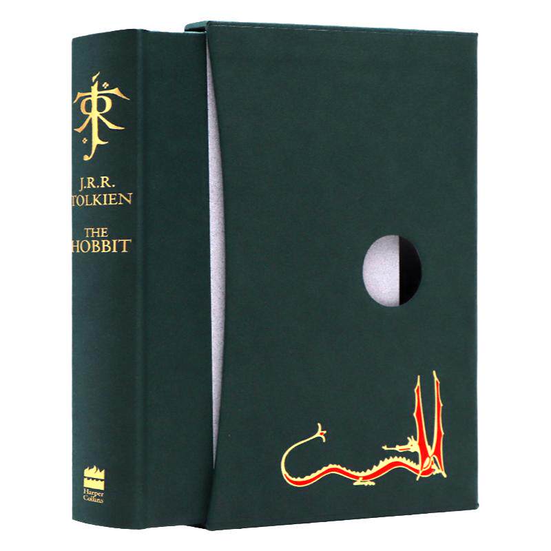 现货 The Hobbit 霍比特人精装豪华版英文原版小说魔戒指环王前传经典影视原著史诗奇幻小说青少年魔幻冒险课外阅读J.R.R.Tolkien