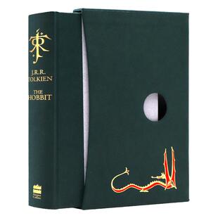 现货 The Hobbit 霍比特人精装豪华版英文原版小说魔戒指环王前传经典影视原著史诗奇幻小说青少年魔幻冒险课外阅读J.R.R.Tolkien