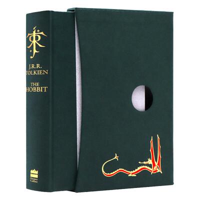 现货 The Hobbit 霍比特人精装豪华版英文原版小说魔戒指环王前传经典影视原著史诗奇幻小说青少年魔幻冒险课外阅读J.R.R.Tolkien