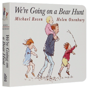 英文原版绘本We’re are Going on a Bear Hunt我们一起去猎熊张湘君廖彩杏韵文有声书单2-3-6岁儿童英语启蒙英文版进口纸板书