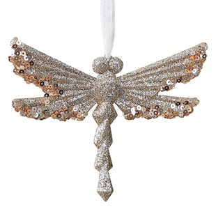 圣诞节装饰品香槟金南瓜车爆炸星挂件圣诞树挂饰氛围场景布置摆件