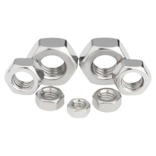 304不锈钢六角螺母螺帽螺丝帽M1M1.2M2M3M3.5M4M5M6M8M10M12-M64