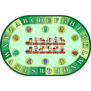 卡通地毯椭圆儿童房阅读区交通停车场跳房子学习椅幼儿园游戏地垫