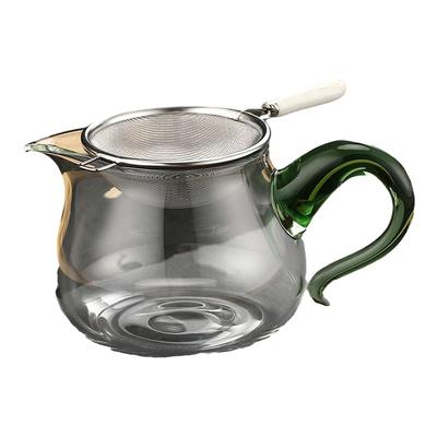加厚耐热玻璃公道杯带茶漏套装