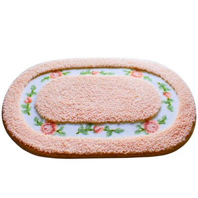 粉色可爱少女卧室床边地毯可机洗