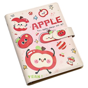 升级！苹果PU同学录2026新款高颜值小学生六年级女拉链毕业纪念册