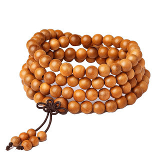 天然老桃木手串108颗女款护身符佛珠文玩念珠多圈手链男饰品礼物