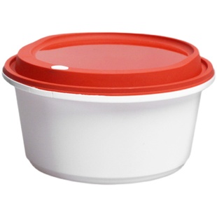 圆形一次性碗1750ml打包盒防盗锁扣快餐盒麻辣烫外卖防漏汤碗塑料