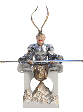 禅意悟空小摆件客厅玄关茶桌装饰