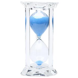 水晶沙漏计时器儿童防摔流沙瓶半小时15/60/30分钟一摆件创意漏斗