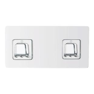 居家家强力挂钩透明卡扣粘胶免打孔无痕贴片厨房墙壁承重贴胶粘钩