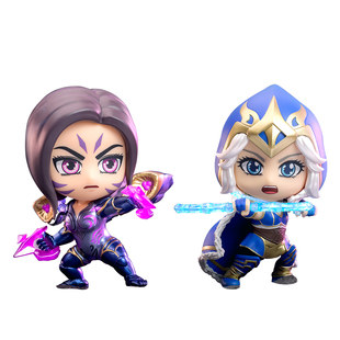 英雄联盟Hot Toys 联名款卡莎 艾希 Cosbaby迷你人偶手办摆件