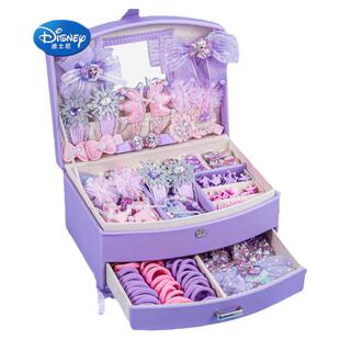 冰雪奇缘爱艾莎公主玩具小女孩子的首饰3岁6生日礼物儿童发饰礼盒
