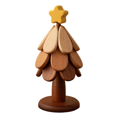 实木隔热餐垫创意摆件圣诞礼物