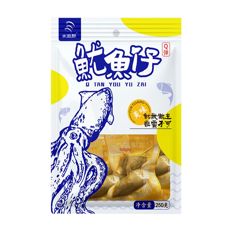香辣鱿鱼仔带籽满籽烧烤即食网红即食鱿鱼零食