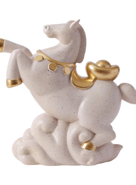 马上有钱创意生肖本命年马摆件