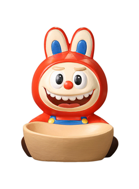 可爱卡通入户门口放钥匙收纳玄关摆件客厅桌面家居装饰品乔迁礼物