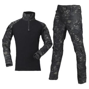 新式迷彩服套装男夏季薄款耐磨军训练服短袖蛙服训作服军迷户外CS