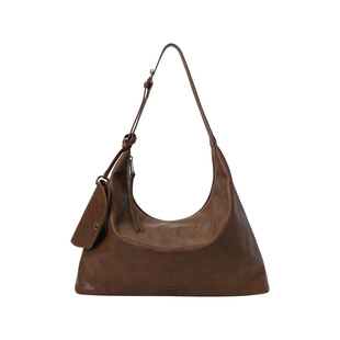 南风Chio2nd 棕栗诗语托特包包女大容量通勤松弛老钱风单肩斜挎包