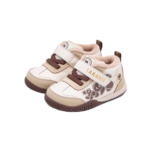 泰兰尼斯步前鞋冬季新款宝宝鞋子加绒保暖棉鞋男童包头防踢稳步鞋