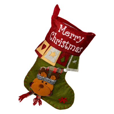 圣诞袜子礼物袋大号麋鹿老人节日